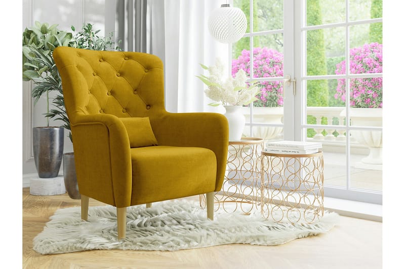 Rushmore Fåtölj Yellow-Green - Møbler - Stoler & lenestoler - Lenestoler