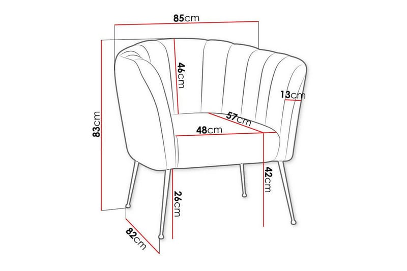 Rushmore Fåtölj Yellow - Møbler - Stoler & lenestoler - Lenestoler