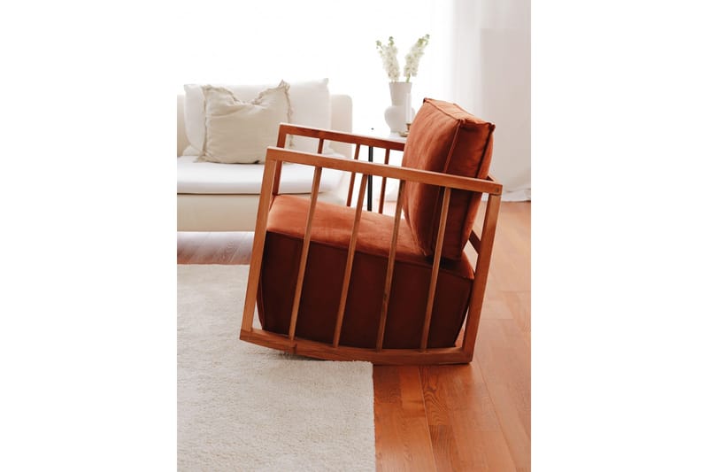 Sallanan Lenestol - Brun - Møbler - Stoler & lenestoler - Gyngestoler