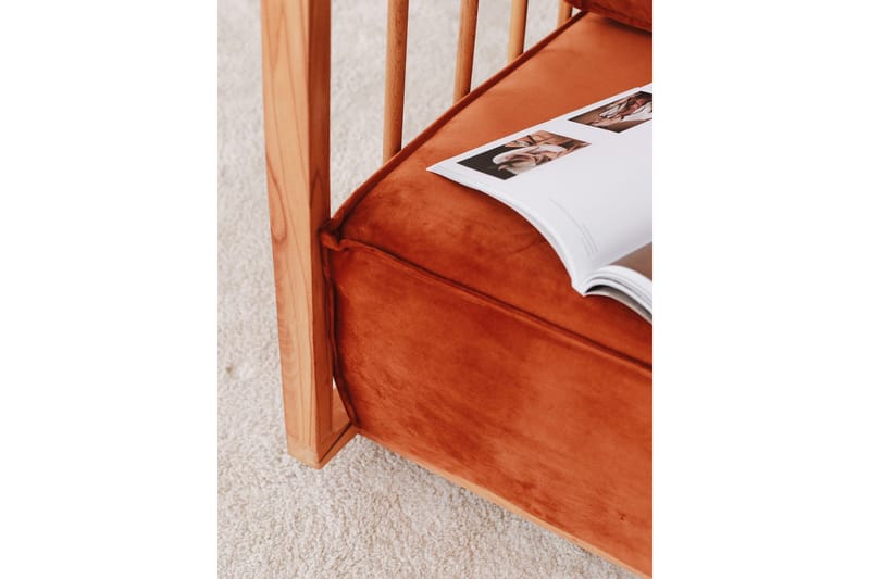 Sallanan Lenestol - Brun - Møbler - Stoler & lenestoler - Gyngestoler