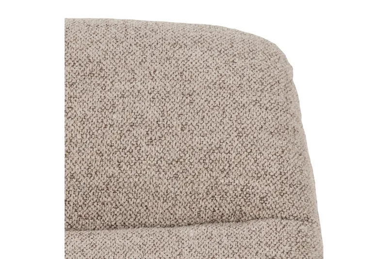 Sammo Modern Lenestol i Stoff med Understell i Metall - Beige - Møbler - Stoler & lenestoler - Lenestoler