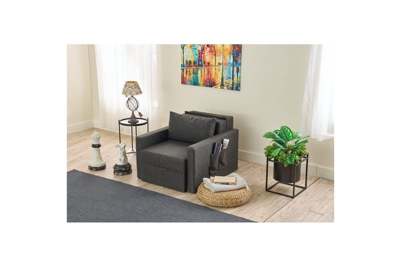 Savra Sovelenestol - Antrasitt - Møbler - Sofaer - Sovesofaer