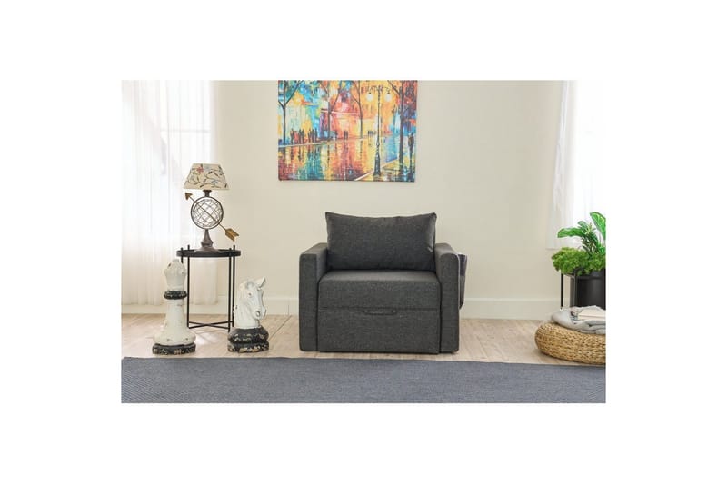 Savra Sovelenestol - Antrasitt - Møbler - Sofaer - Sovesofaer