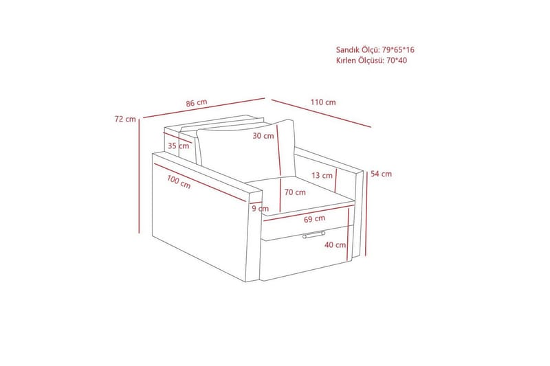 Savra Sovelenestol - Brun - Møbler - Sofaer - Sovesofaer