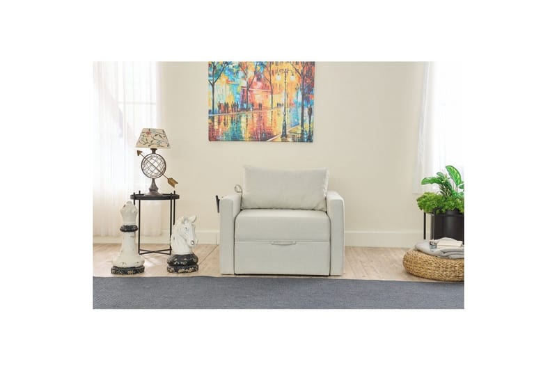 Savra Sovelenestol - Krem - Møbler - Sofaer - Sovesofaer