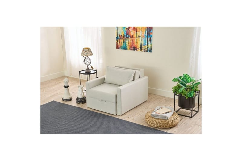 Savra Sovelenestol - Krem - Møbler - Sofaer - Sovesofaer