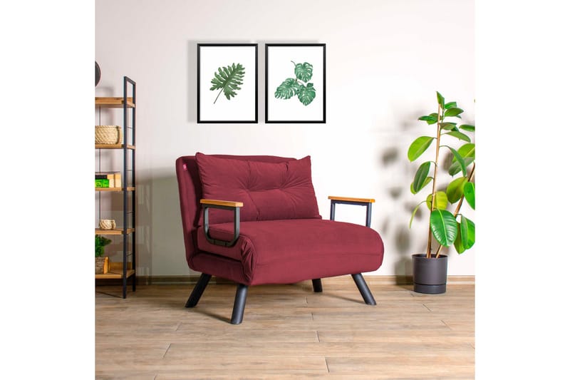 Alfredton Sovelenestol 175x60 cm, Rød