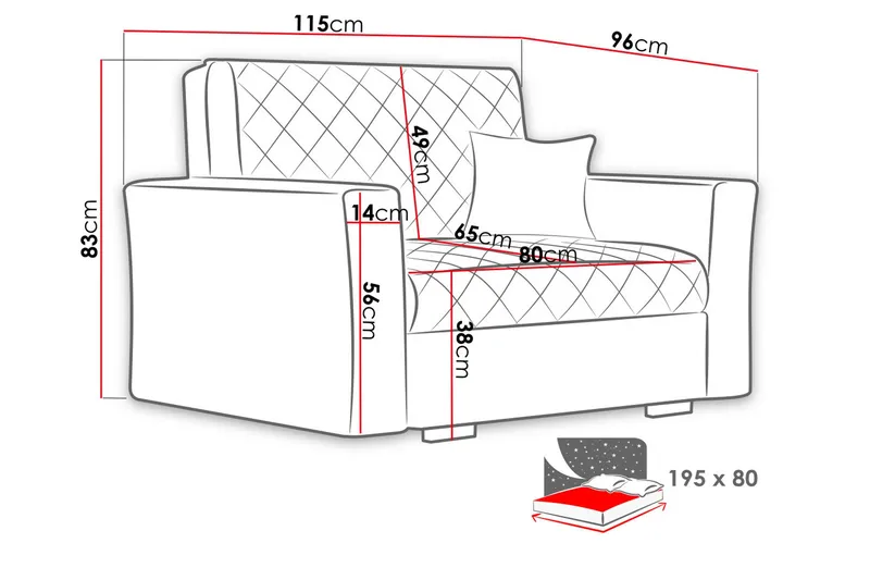 Bensbyn Sovelenestol - Grå - Møbler - Stoler & lenestoler - Lenestoler - Sovestol
