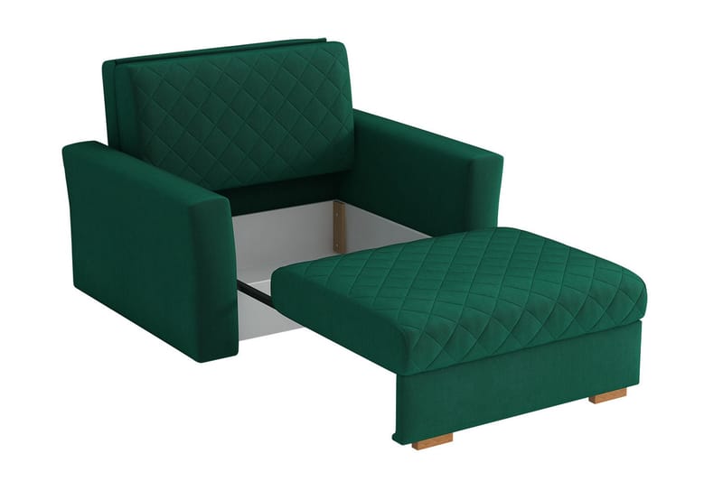 Bensbyn Sovelenestol Rutemønster - Fløyel/Svart - Møbler - Stoler & lenestoler - Lenestoler - Sovestol