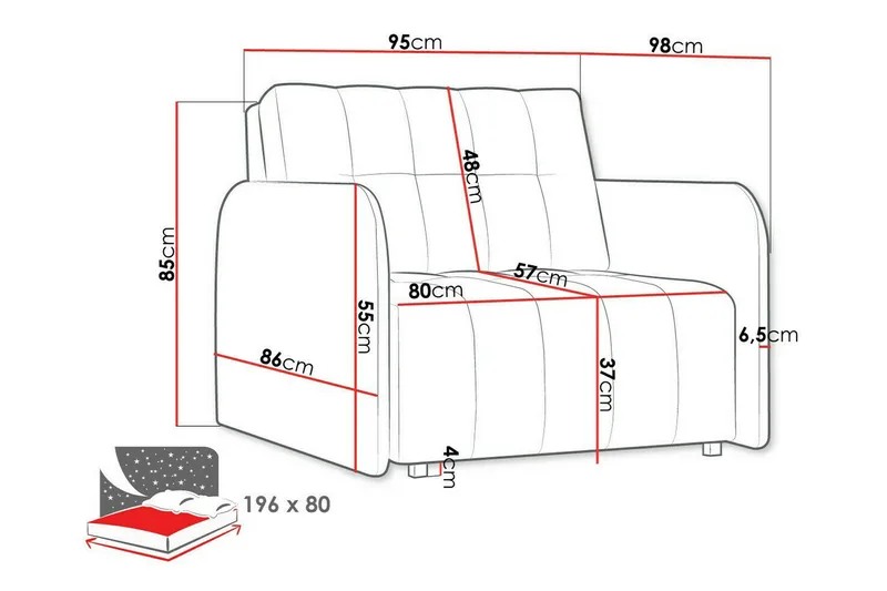 Denegal Bäddfåtölj Dark green - Møbler - Stoler & lenestoler - Lenestoler - Sovestol