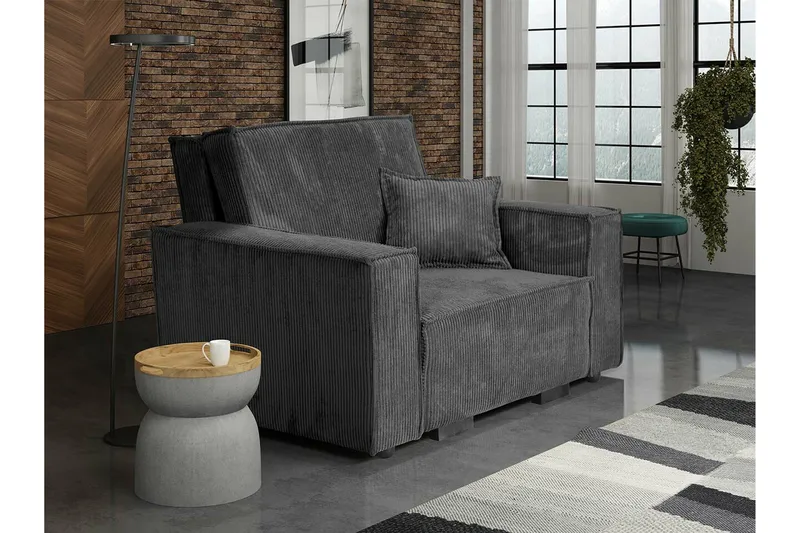 Denegal Bäddfåtölj Dark grey - Møbler - Stoler & lenestoler - Lenestoler - Sovestol