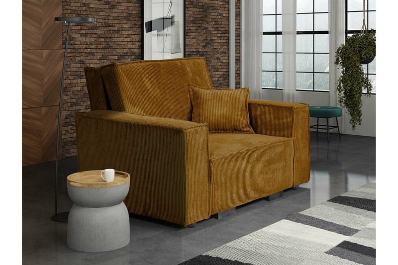 Denegal Bäddfåtölj Dark yellow - Møbler - Stoler & lenestoler - Lenestoler - Sovestol