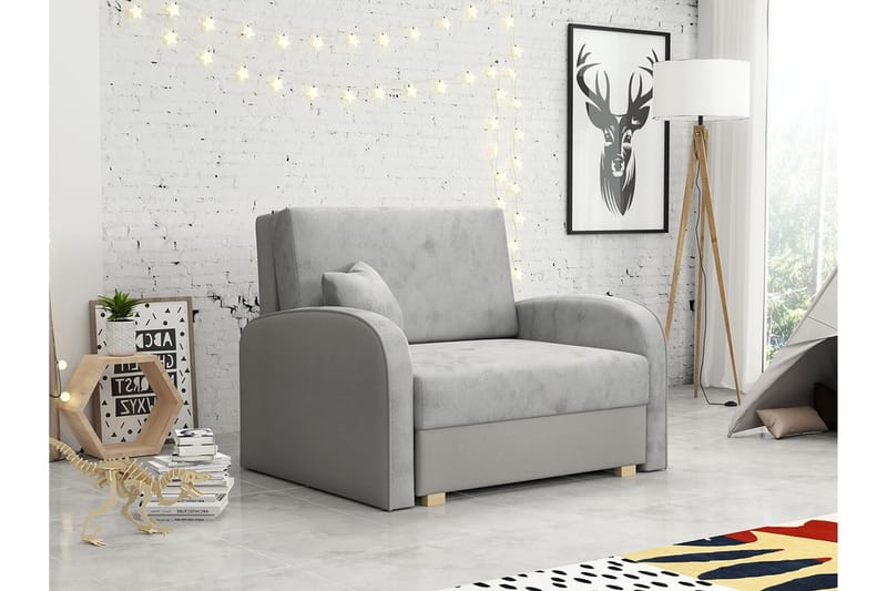 Denegal Bäddfåtölj Ljusgrå - Møbler - Stoler & lenestoler - Lenestoler - Sovestol