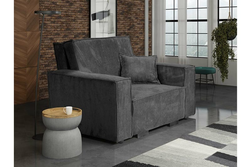 Denegal Bäddfåtölj NO_BRAND Dark grey - Møbler - Stoler & lenestoler - Lenestoler - Sovestol