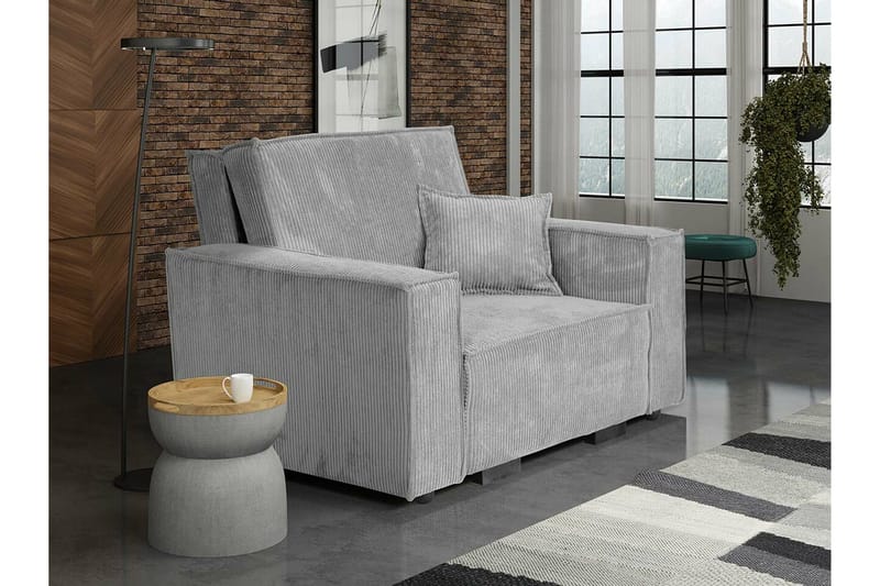 Denegal Bäddfåtölj NO_BRAND Light grey/Dark grey - Møbler - Stoler & lenestoler - Lenestoler - Sovestol