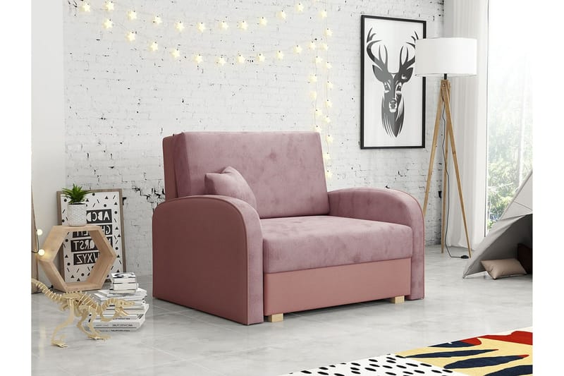 Denegal Bäddfåtölj NO_BRAND Light pink - Møbler - Stoler & lenestoler - Lenestoler - Sovestol