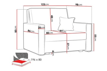 Denegal Sengestol - Beige - Møbler - Stoler & lenestoler - Lenestoler - Sovestol