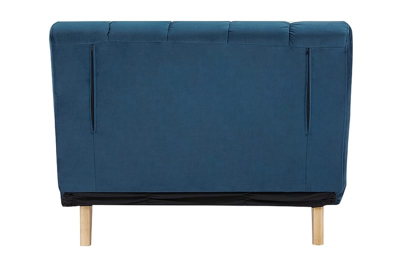 Douvrin Sovelenstol - Fløyel/Blå/Natur - Møbler - Stoler & lenestoler - Lenestoler - Sovestol