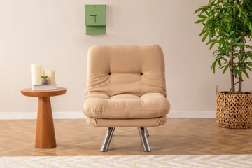 Kingaroy Sovelenestol 110x70 cm - Beige - Møbler - Stoler & lenestoler - Lenestoler - Sovestol