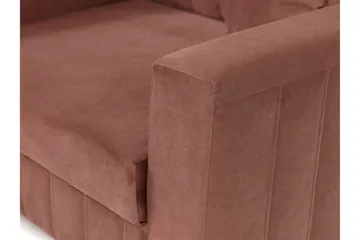 Upperud 1-seter Rektangulær Sovesofa med Oppbevaring i Fløyel - Svart - Møbler - Stoler & lenestoler - Lenestoler - Sovestol