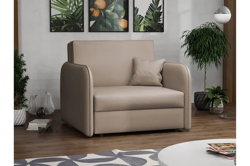 Viva Sovelenestol - Beige/Grå - Møbler - Stoler & lenestoler - Lenestoler - Sovestol