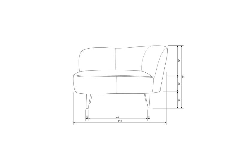 Serra Loungestol - Khaki - Møbler - Stoler & lenestoler - Lenestoler