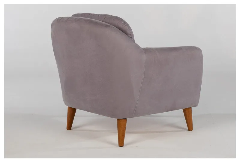 Sheku Lenestol med Armlene - Grå - Møbler - Stoler & lenestoler - Lenestoler