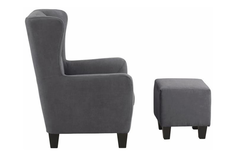 Silfa Lenestol Microfiber - Grå - Møbler - Stoler & lenestoler - Lenestoler