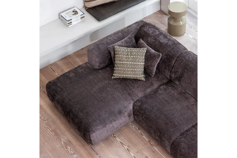 Sjeselong Cloud - Varm brun, Venstre - Møbler - Sofaer - Sofa med sjeselong