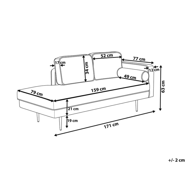 Sjeselong Miramas - Høyredreid - Møbler - Stoler & lenestoler - Lenestoler - Sjeselonglenestol & divanlenestol