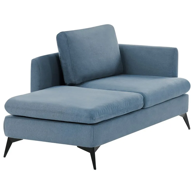 Sjeselong Sievoz - Blå, Svart/Retningsstyrt til høyre - Møbler - Stoler & lenestoler - Lenestoler - Sjeselonglenestol & divanlenestol