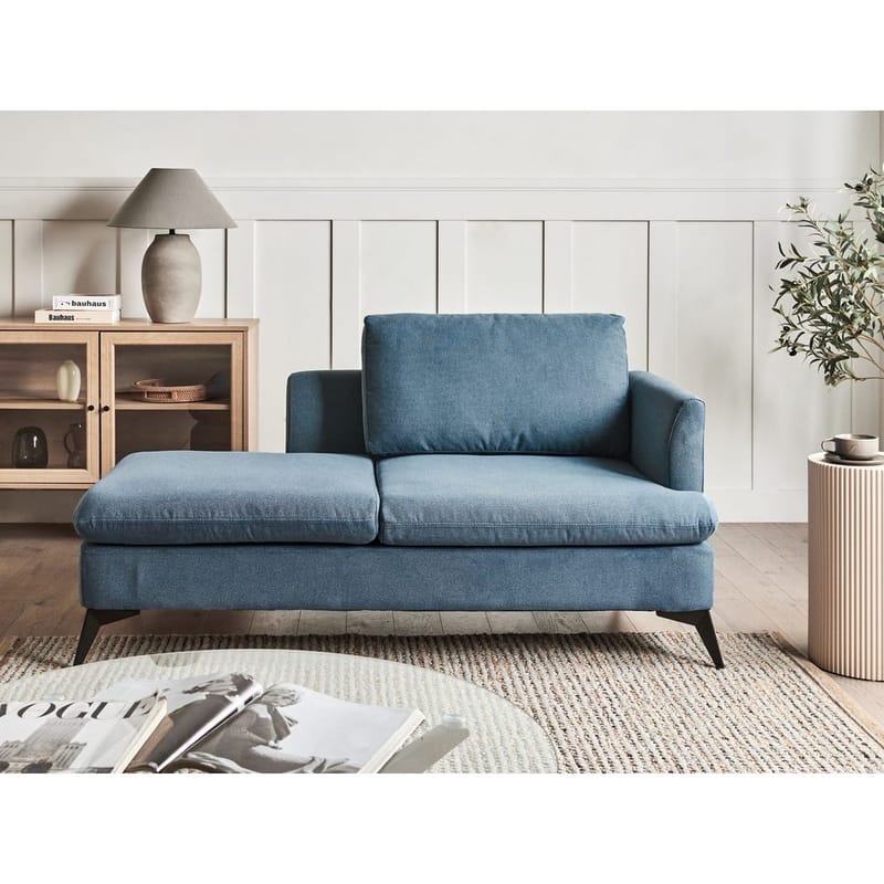 Sjeselong Sievoz - Blå, Svart/Retningsstyrt til høyre - Møbler - Stoler & lenestoler - Lenestoler - Sjeselonglenestol & divanlenestol