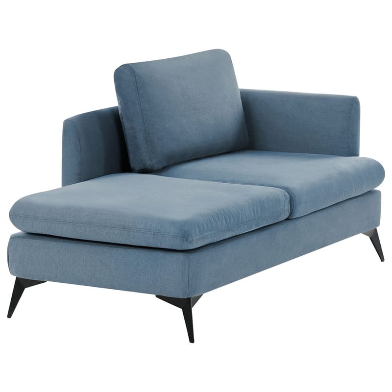 Sjeselong Sievoz - Blå, Svart/Retningsstyrt til høyre - Møbler - Stoler & lenestoler - Lenestoler - Sjeselonglenestol & divanlenestol