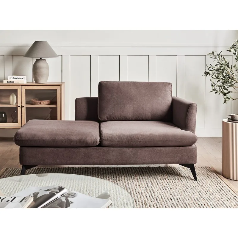 Sjeselong Sievoz - Brun, Svart/Høyrevendt - Møbler - Stoler & lenestoler - Lenestoler - Sjeselonglenestol & divanlenestol