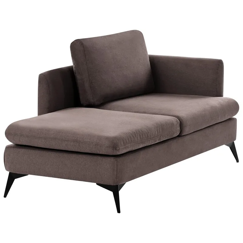 Sjeselong Sievoz - Brun, Svart/Høyrevendt - Møbler - Stoler & lenestoler - Lenestoler - Sjeselonglenestol & divanlenestol