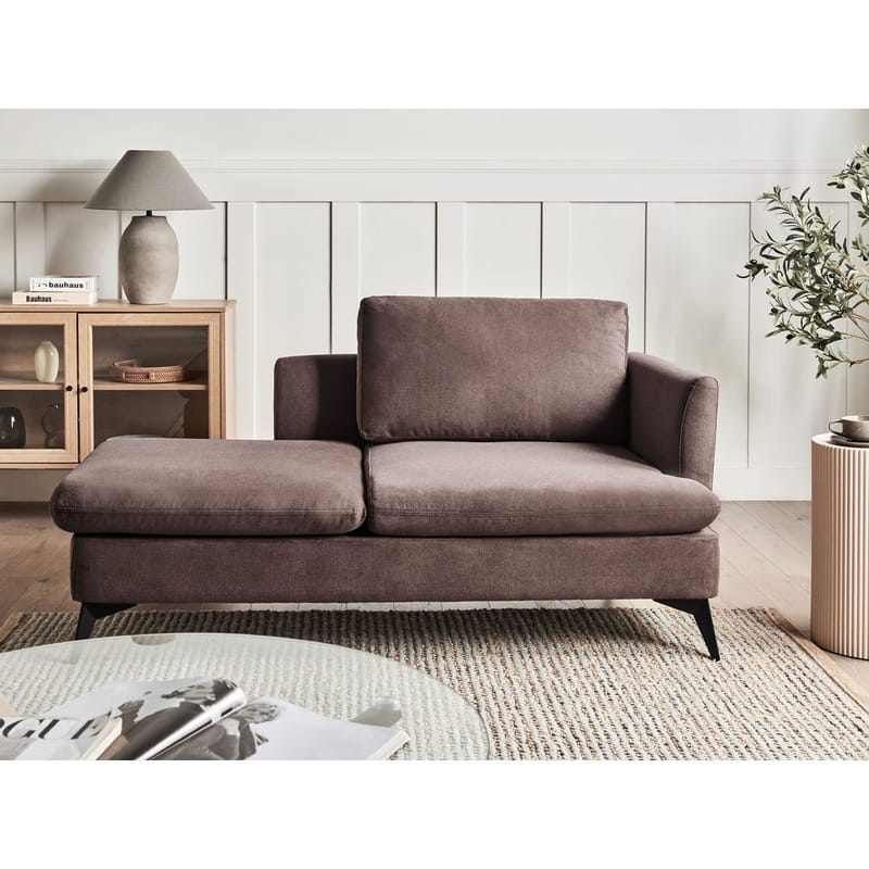 Sjeselong Sievoz - Brun, Svart/Høyrevendt - Møbler - Stoler & lenestoler - Lenestoler - Sjeselonglenestol & divanlenestol