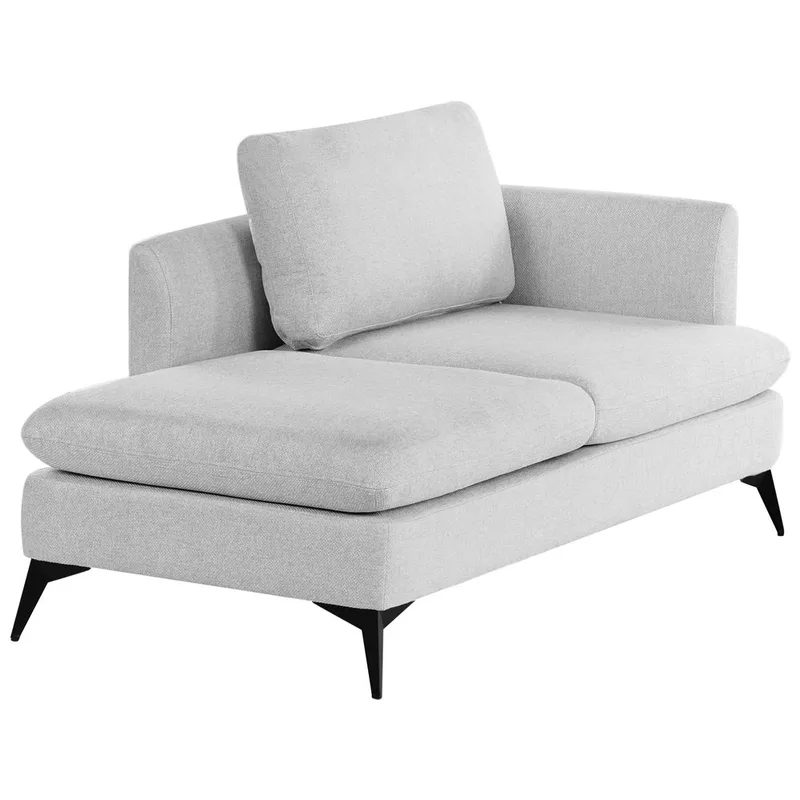 Sjeselong Sievoz - Grå, Svart/Høyrevendt - Møbler - Stoler & lenestoler - Lenestoler - Sjeselonglenestol & divanlenestol