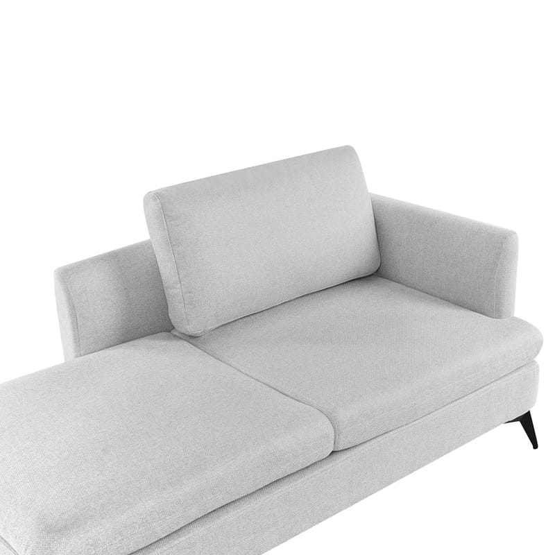 Sjeselong Sievoz - Grå, Svart/Høyrevendt - Møbler - Stoler & lenestoler - Lenestoler - Sjeselonglenestol & divanlenestol