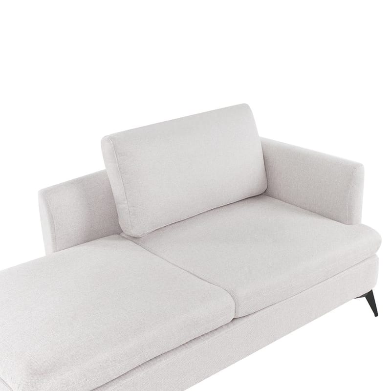 Sjeselong Sievoz - Lysebeige, svart/Høyrevendt - Møbler - Stoler & lenestoler - Lenestoler - Sjeselonglenestol & divanlenestol