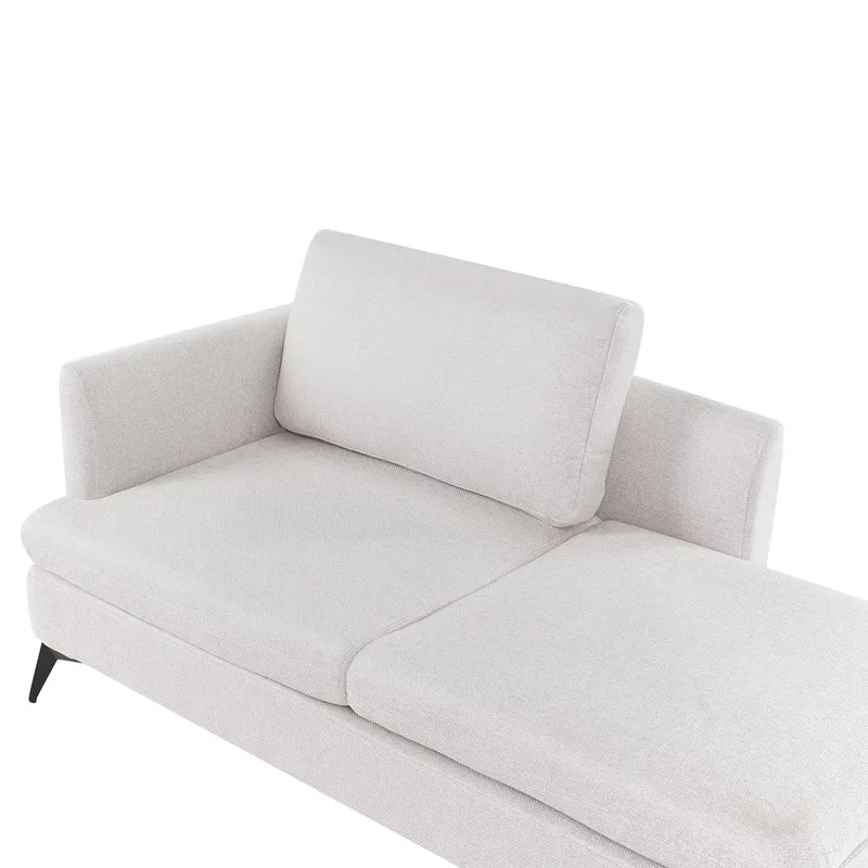 Sjeselong Sievoz - Lysebeige, svart/Venstrevendt - Møbler - Stoler & lenestoler - Lenestoler - Sjeselonglenestol & divanlenestol