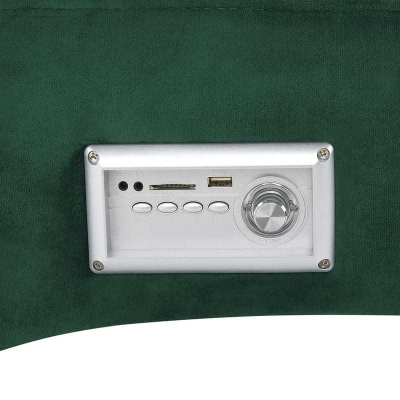 Sjeselong Simorre - Grønn, svart, sølv - Møbler - Stoler & lenestoler - Lenestoler - Sjeselonglenestol & divanlenestol