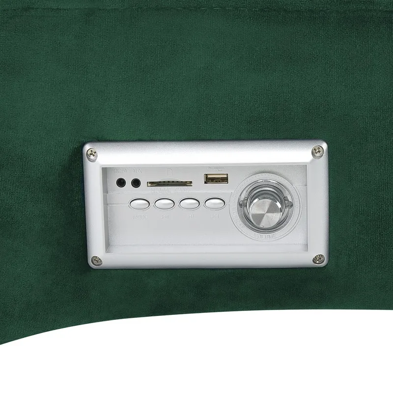 Sjeselong Simorre - Grønn, svart, sølv - Møbler - Stoler & lenestoler - Lenestoler - Sjeselonglenestol & divanlenestol