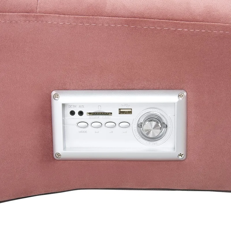 Sjeselong Simorre - Rosa, svart, sølv - Møbler - Stoler & lenestoler - Lenestoler - Sjeselonglenestol & divanlenestol