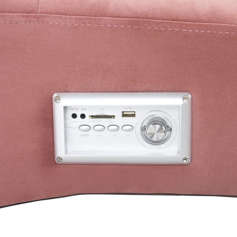 Sjeselong Simorre - Rosa, svart, sølv - Møbler - Stoler & lenestoler - Lenestoler - Sjeselonglenestol & divanlenestol