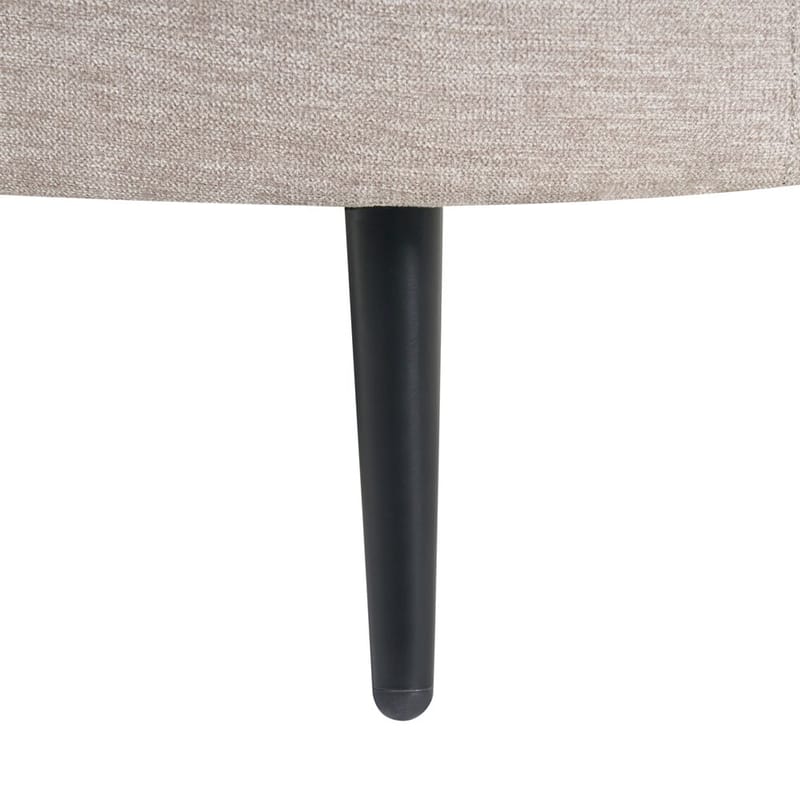 Sjeselong Valreas - Beige, svart/Venstrevendt - Møbler - Stoler & lenestoler - Lenestoler - Sjeselonglenestol & divanlenestol