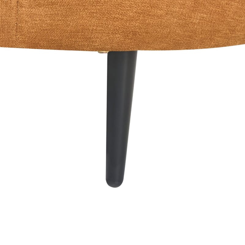 Sjeselong Valreas - Oransje, svart/Høyrevendt - Møbler - Stoler & lenestoler - Lenestoler - Sjeselonglenestol & divanlenestol