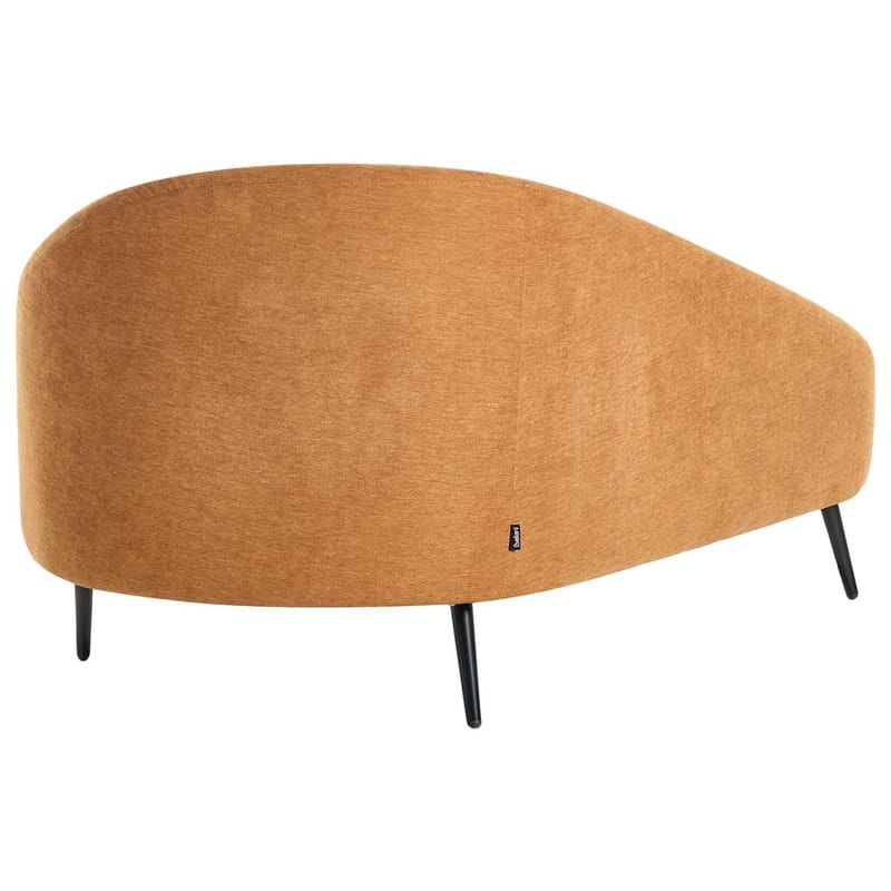 Sjeselong Valreas - Oransje, svart/Høyrevendt - Møbler - Stoler & lenestoler - Lenestoler - Sjeselonglenestol & divanlenestol