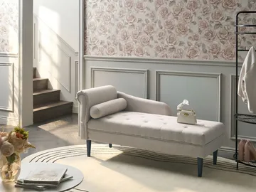 Sjeselong Yvoire venstrevendt - Beige - Møbler - Sofaer - Dagsenger