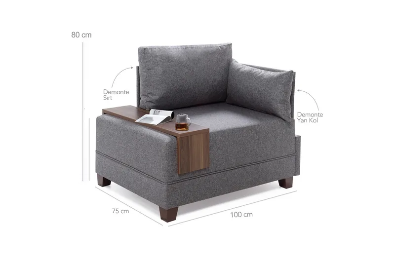 Algeria Sjeselonglenestol - Blå - Møbler - Stoler & lenestoler - Lenestoler - Sjeselonglenestol & divanlenestol