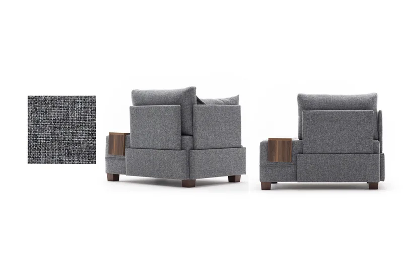 Algeria Sjeselonglenestol - Grå - Møbler - Stoler & lenestoler - Lenestoler - Sjeselonglenestol & divanlenestol